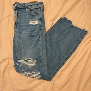 American Eagle Distressed Bootcut Jeans